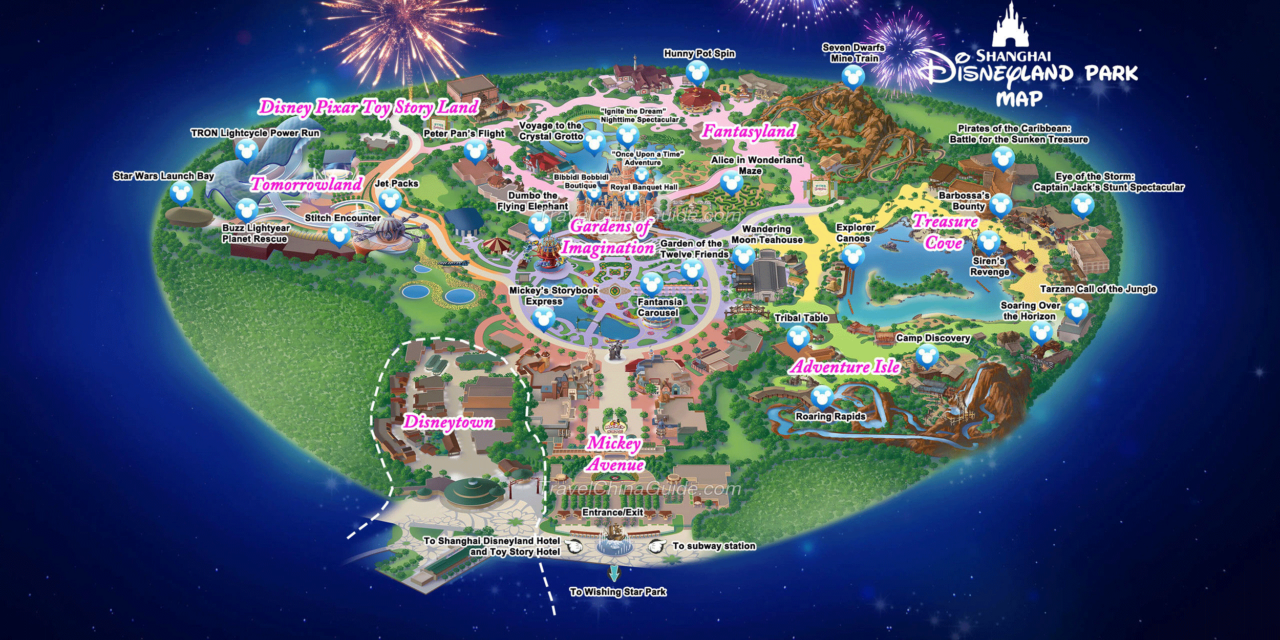 Shangha Disneyland Park Map