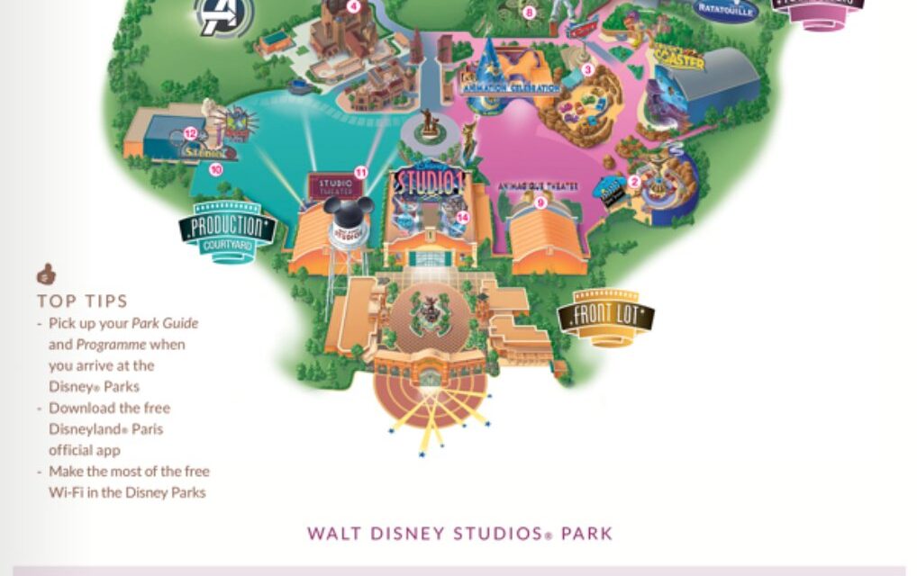 Walt Disney Studios Map