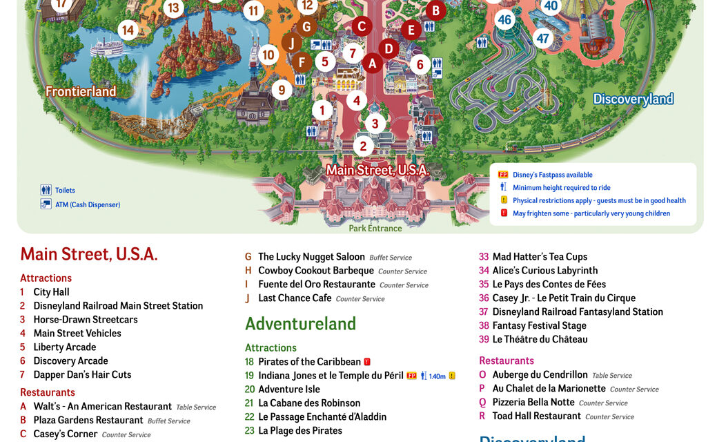 disneyland paris park map 2020