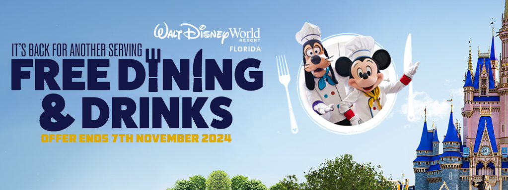 FREE Disney Dining & Drinks Walt Disney World 2025